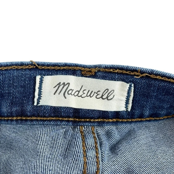 Madewell 9’’ Mid-Rise Skinny Button Front Jeans in Blue Size 26 - Picture 10 of 10